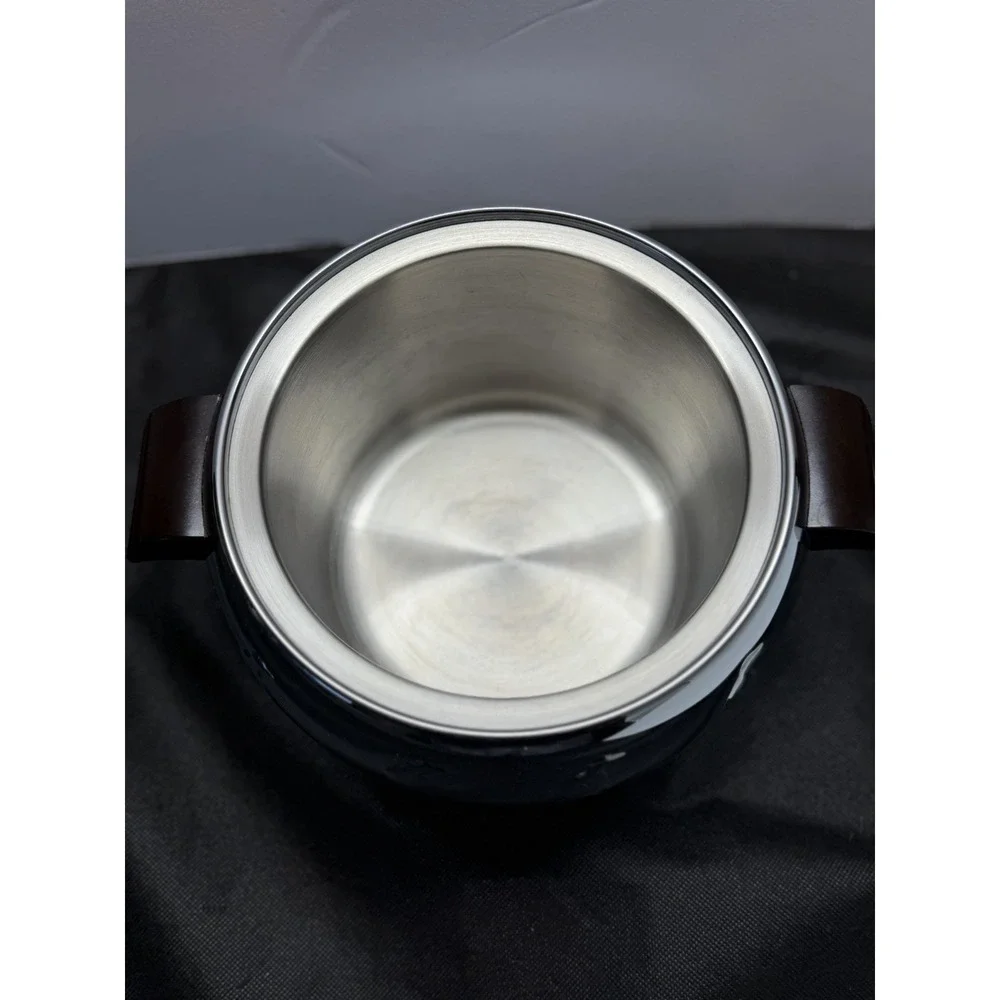Vintage West Bend Stainless Steel Penguin Hot & Cold Server Chrome Ice Bucket